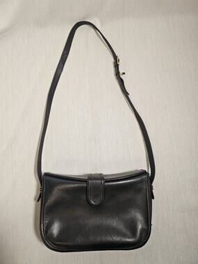 Ganson Navy Blue Small Purse Handbag 90's Hard Top Vintage 90's
